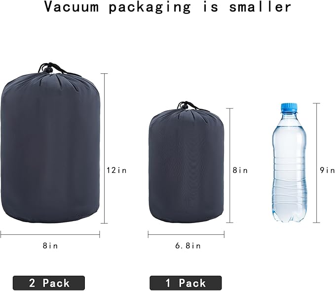 MOON LENCE Camping Pillows 2 Pack Compressible Backpacking Pillows for Travel Lightweight Hammock Pillows with Removable Pillows Cover Outdoor Camp Gear M