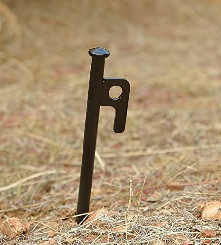 EXTRA STRONG Tent Stakes 12 Pack - 10inch Heavy Duty Tent Stakes with Carrying Pouch for Hard Ground Sandy Gravel Outdoor Travelling Hiking Camping