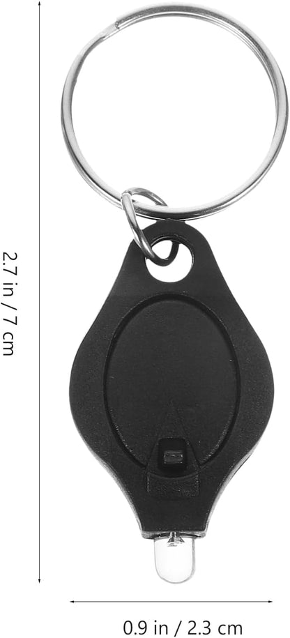 VILLCASE Led Keychain, Flashlight Key Ring Light Torch Blacklight Key Tiny Mini Small Blacklight Key Ring Light Lamp Led Flashlight Micro Torch Coin Bag Wallet
