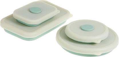 Collapsible Bowls for Camping（41oz,100% Food-grade Silicone Bowl with Lid Free BPA,Folding Mixing Bowls for Travel,RV storage,Leftovers,Swell Salad Bowl Kit