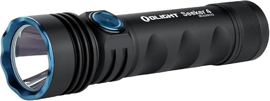 OLIGHT Seeker 4 Rechargeable Bright Flashlights, 3100 High Lumens USB-C Charging Flashlight, 400 Meters Powerful LED Long Rage Flashlight for Emergency, Camping, and Law Enforcement (Matte Black)