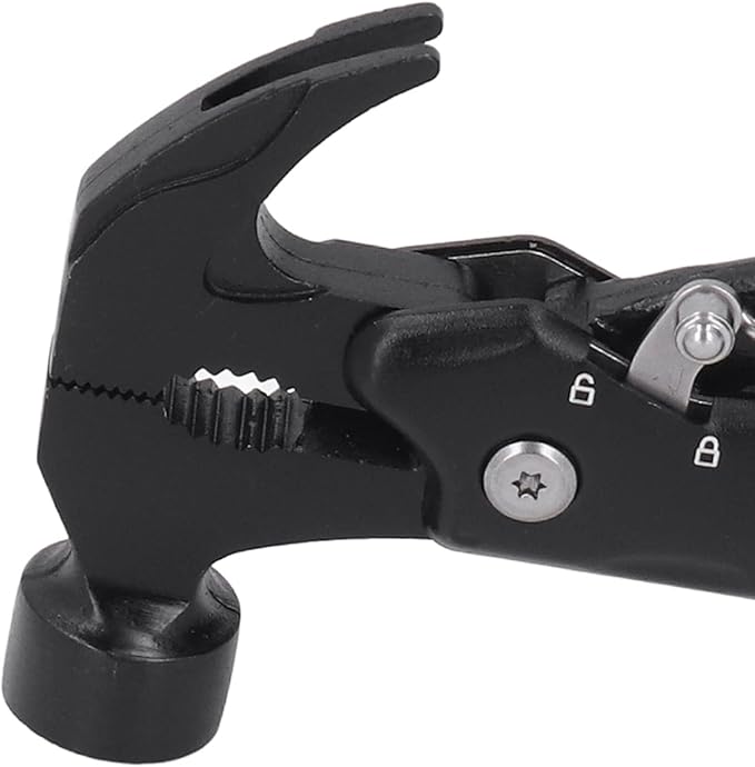 Hammer Multitool, 9 in 1 Mini Portable Survival Tool with Hammer Nailing Device, Pliers, Knife, Saw, Cross Screwdriver for Camping, Hiking, Gifts for Dad and Boyfriend
