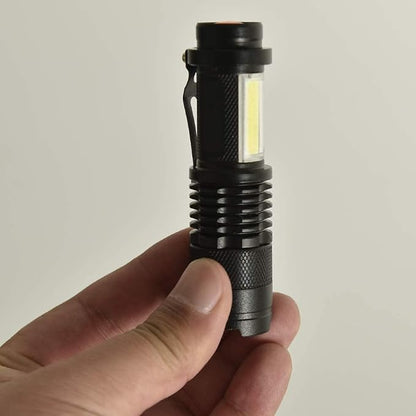 MODOAO COB LED Flashlights,Ultra Bright 4 Modes Mini Handheld Torch,Waterproof Pocket Lights for Emergency and Outdoor and Camping Use(5 Pack)