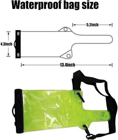 6Pcs Universal Two Way Radio Waterproof Case Bag Portable Walkie Talkie Rainproof Pouch with Adjustable Strap Compatible for Motorola Kenwood Midland UV-3R UV-5R PX-888 Walkie Talkie Radio