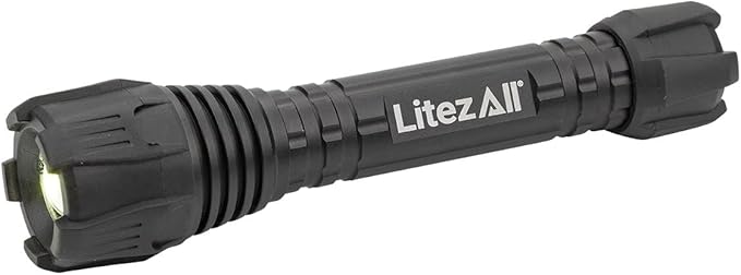 LitezAll 24921-6/12 Nearly Invincible 300 Lumen Tactical Flashlight