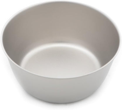 Snow Peak Titanium Trek Bowl - Ultralight & Sturdy Titanium Bowl - Durable & Compact Cookware for Camping, Hiking, or Backpacking Trips - 13 cm