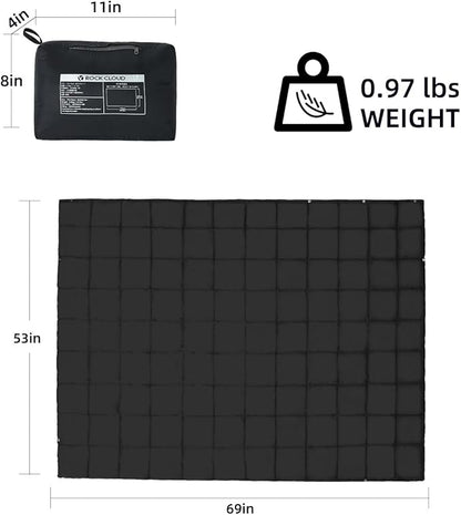 ROCK CLOUD Packable Camping Blanket Ultralight Outdoor Blankets Stadium for Hiking Camp Travel Outside Sports S