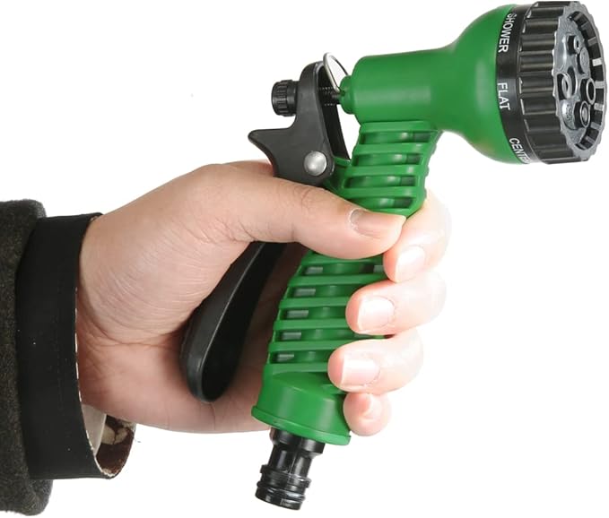 CLICIC Pressure Sprayer with 7 Spray Modes, Camping Shower with Removable Hose and Shower Head for Camping Outdoor Traveling Hiking and Pet Bath