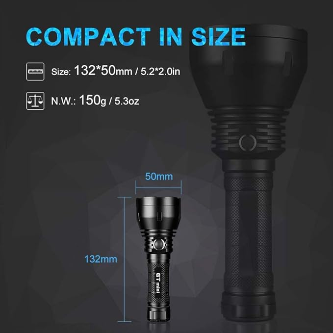 LUMINTOP GT Mini Long Rang Flashlight 17W 4.5A CREE XHL Max 1200 Lumen Beam Distance 750 Meter 135,000cd Outdoor Flashlight (Cold White)