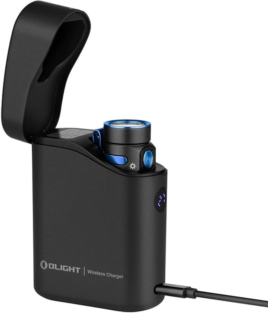 OLIGHT Baton4 Premium Edition EDC Flashlights 1300 Lumens with Type-C Charging Box, Powered by Rechargeable Battery, Small Bright Flashlight IPX8 Waterproof for Camping, Emergencies, Outdoors (Black)
