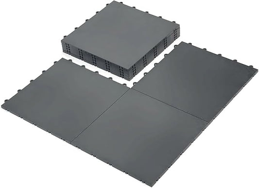 15 Green Tiles - High Durability Colored Flooring Tiles - Interlocking Versatile Training Surface - Roller Skate Derby Indoor&Outdoor, Dance Floor Tiles, Basketball Tiles, Sports Floor