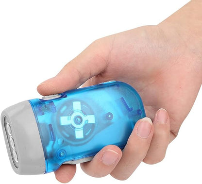 LED Torch Emergency Flashlight Lamp,Hand Crank Flashlight, Outdoor Mini Manual Hand Crank Torch for Camping Home Car Emergency Survival Gear Self Powered Charging Torch Dynamo, Flashlight Hand C