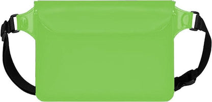 Waterproof Bag with Adjustable Waistband and Touch Sensitive Screen, Keeping Your Phone and Valuables Dry, Perfect for Drifting, Swimming, Kayaking, Rowing, Fishing… (Green)