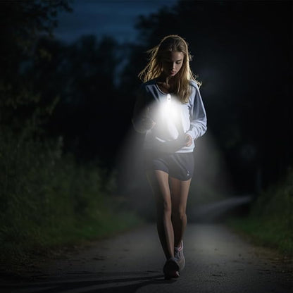 Nurse Light LED Clip On Flashlight Running Light Rechargeable Safety Lights for Walking at Night Outdoor Nursing Night Shift Light Bright Lightweight Portable Gift White