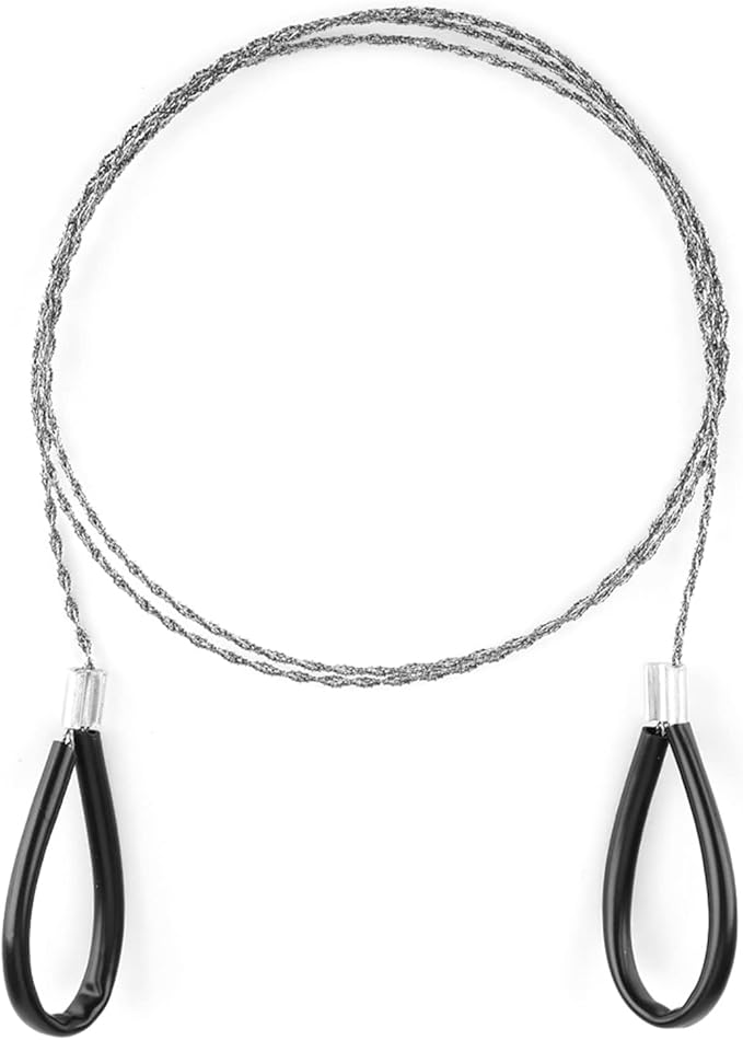 Emergency Wire, Outdoor Survival Wire Anti Rust Mini Stainless Steel with Ring Handle for Outdoor Camping Survival Tool Hunter