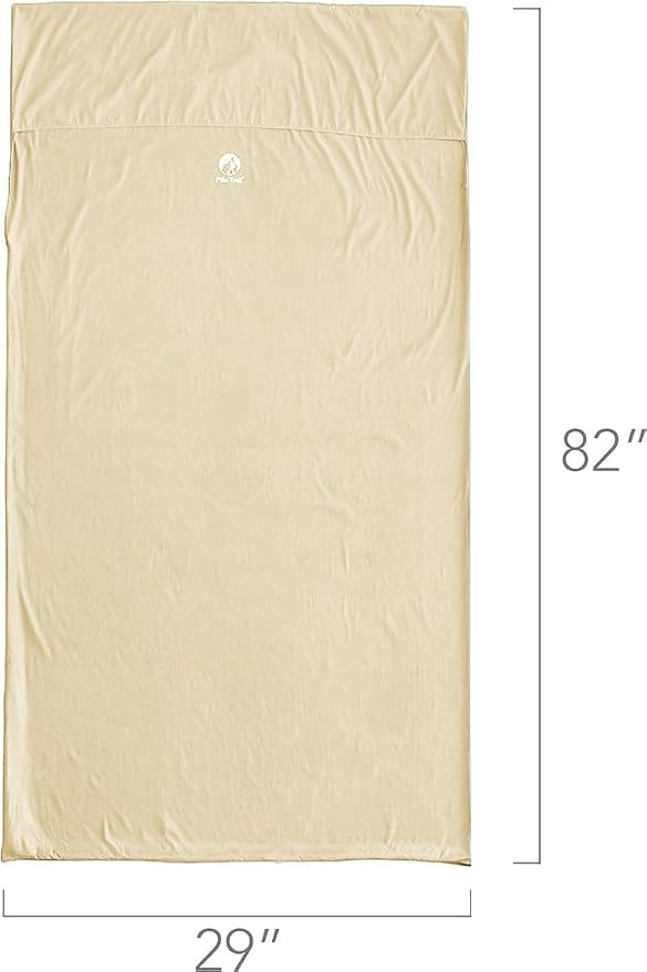 Pike Trail Sleeping Bag Liner – Travel and Camping Sheet, Lightweight and Compact Insert with Full Length Zipper and Guarantee