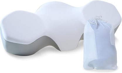 Camping Pillow Memory Foam Travel Pillow with Travel Storage Bag, Camping Accessories Portable Pillow Lightweight Backpacking Pillow, Breathable Cerviacal Neck Pillow for Sleeping