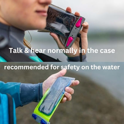 Aquapac Waterproof Phone Case, Small, Blue, Lanyard, iPhone and Android, Made in The UK, Hiking, Mountain Biking, Running Accessory, Travel Essential, 5 Year Warranty. IPX8 Certified to 30 ft deep.