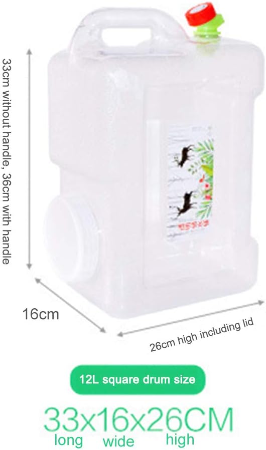 Water Storage Containers, Camping Water Container, Portable Water Tank with Faucet Camping Bucket with Tap Water Jug with Spigot BPA Free Emergency Water Storage for Outdoor Camping Hiking
