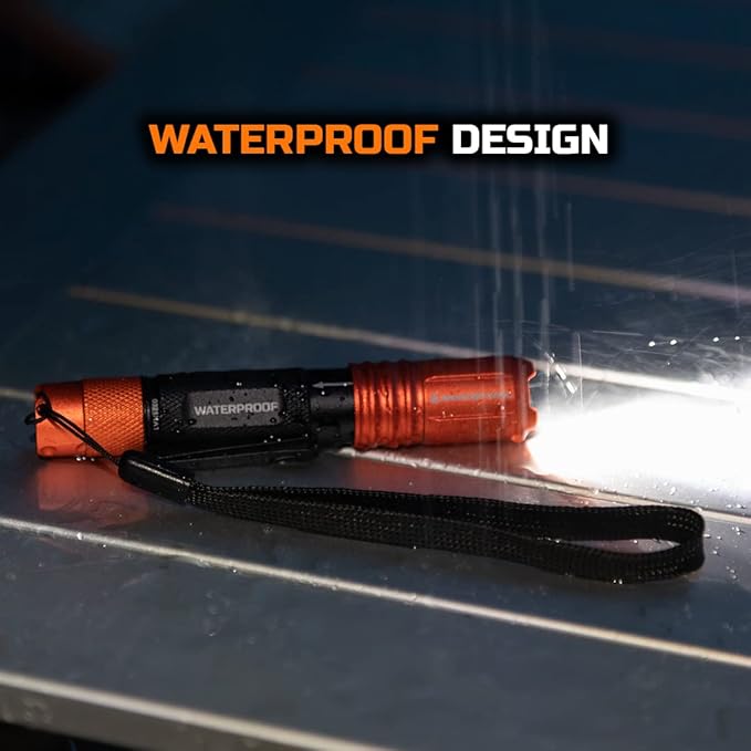 Blackfire - Klein Tools Outdoors - Rechargeable Waterproof Pocket Flashlight BBM6411, 275 Lumen, Dual-Direction Pocket Clip with Lanyard for Outdoor Use, Camping, Hunting, Work