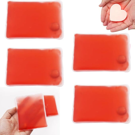 4 Pcs Reusable Snap Heat Pack,Hand Warmers Click,Pouch Gel Hand Warmers Cute Long Lasting Warmth for Camping, Outdoor,Hand Warmers Boil Click Heat Pocket Hand Warmer.