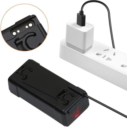 Portable Camping Shower Battery, 7.4V 2200mAH Portable Rechargeable Battery, Waterproof Design, Camping Shower Battery with Charge Cable, Compatible with CS01 Camping Shower