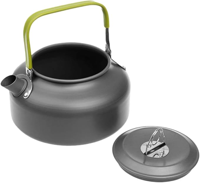 Doorslay Outdoor Camping Kettle, Aluminum Alloy Tea Kettle with Carrying Bag, Compact Lightweight Coffee Pot, 0.8L/1.1L/1.2L/1.6L Optional