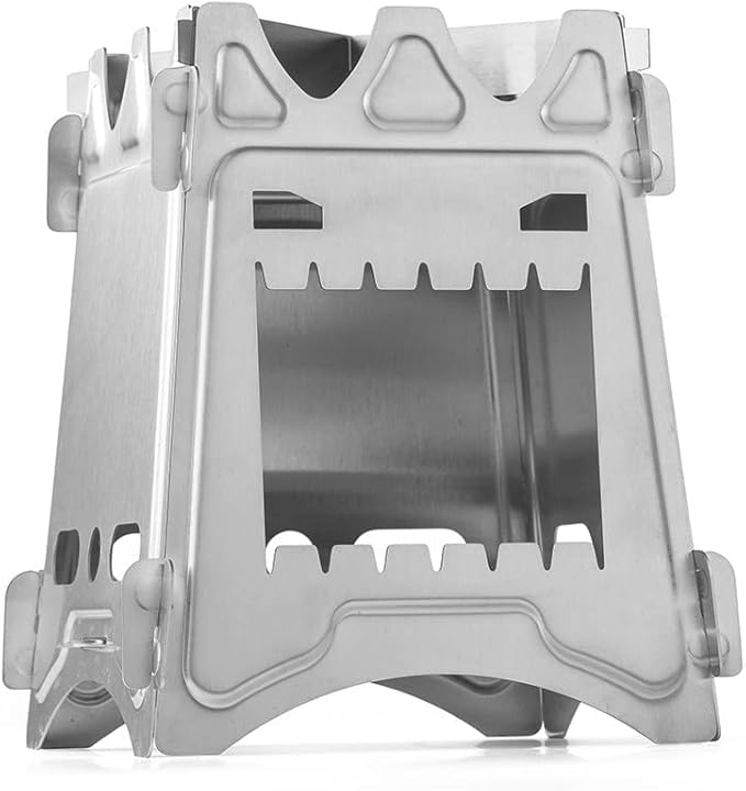 Lightweight Portable Wood Burning Camping Stove Camping Backpacking Stove Folding Wood Stove for Outdoor Hiking Camping Picnic Stove