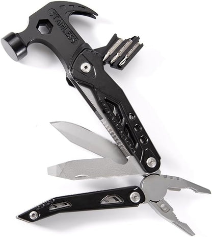 14 in 1 Hammer Multitool,Pliers Bottle,Opener Screwdriver,Camping Survival Gear,Tools for Outdoor Travel,Household Tools,Gifts for Men,Gifts for Husba