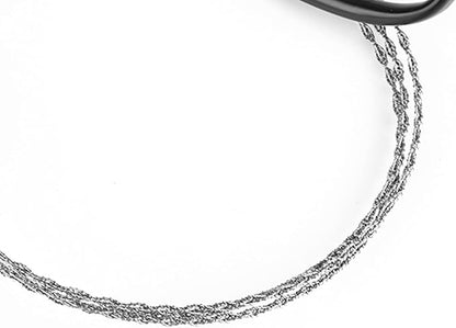 Emergency Wire, Outdoor Survival Wire Anti Rust Mini Stainless Steel with Ring Handle for Outdoor Camping Survival Tool Hunter