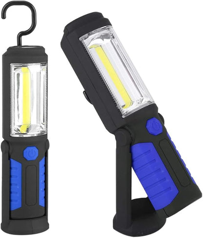 LED Work Light,COB LED Flashlight,Portable Flashlight,with Magnetic Stand for Car Repair, Home, Garage, Emergency and Outdoor Camping (Blue), COB LED Flashlight,LED Work Light,Portable FlashliCOB