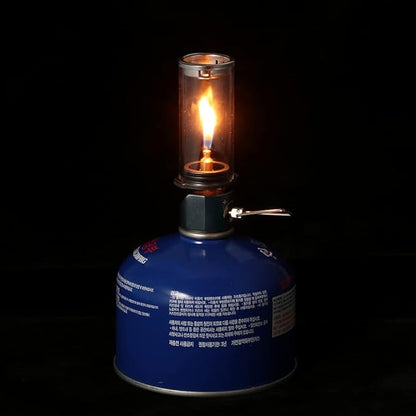 Camp Lamp,YIWENG Lamp Light Butane Gas Light Lantern with Gas Adapter Conversion Head for Camping Picnic Self-Driving