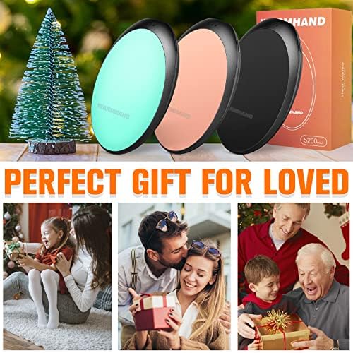 Hand Warmers Rechargeable, Portable Electric Hand Warmers Reusable for Men Women Kids, USB Portable Pocket Hand Warmer Perfect for Outdoor Indoor Hunting/Golf/Fishing/Skiing/Camping/Pain Relief/Games