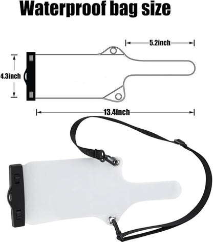 4Pcs Universal Two Way Radio Waterproof Case Bag Portable Walkie Talkie Rainproof Pouch with Adjustable Strap Compatible for Motorola Kenwood Midland UV-3R UV-5R PX-888 Walkie Talkie Radio