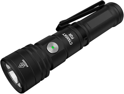 CYANSKY Rechargeable Flashlight,Super Bright,Flashlights High Lumens, Small EDC Flashlights for Emergencies,with Magnetic Base,IP68 Waterproof Flash Light for Camping,Hiking,Outdoor,Home (Black)