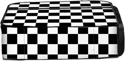 Checkered Lunch Bag Reusable Insulated Lunch Box Keep Food Cooler Thermal Lunch Tote for Women Men