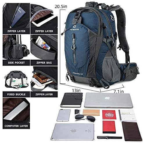40L Waterproof Lightweight Hiking,Camping,Travel Backpack for Men Women