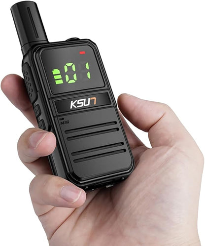 2 Pack Long Distance Walkie Talkies Portable FRS Two-Way Radios, 4000mAh Rechargeable Battery, 16 Channel for Cruise Camping Hiking KSUN M3Plus