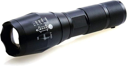 MODOAO 1500LM LED Waterproof Tactical Flashlight with 5 Light Modes for Hiking, Camping, Emergency (1 Pack)