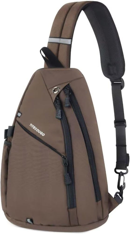 TITECOUGO Sling Bag Crossbody Shoulder Outdoor Travel Hiking Backpack for Women & Men
