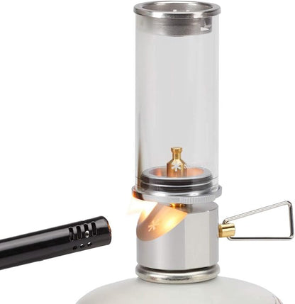 Snow Peak Mini Flame - Portable Gas Camping Lantern with Mini Flame - Durable Camping Equipment for Outdoor Lighting - Included Storage Case for Travel