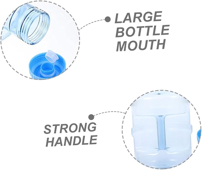 Kisangel 1Set Pure Bucket Water Jug 0.79Gallon Water Bottle Camping Kettle Bucket Empty Water Jug Portable Water Canteen for Travel Camping