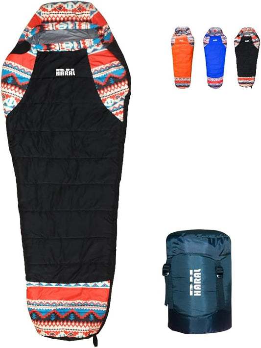 Sleeping Bag 39F-77F Lightweight Waterproof Sleeping Bags for Adults Spring Summer Fall Winter Mummy for Backpacking Camping Hiking Traveling and Home Use