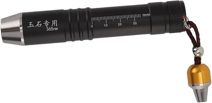 Identification Flashlight Small Diameter Triple Light Source Prevent Counterfeit Jade Appraisal Light for Jewelry,Multi Function Lighting Flashlight for Camping Hiking Emergency