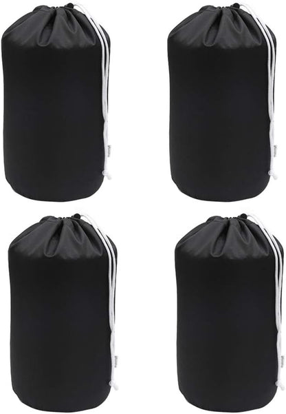 Durable Drawstring Water Resistant Dust Flap Stuff Sack Bag 4-Pack