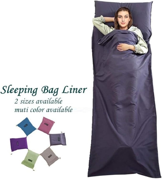 Sleeping Bag Liner Camping Sheets Travel Sheets for Hotel Lightweight Hotel Sheet Compact Sleep Bag Sack Breathable Travel Sleeping Bag for Hotels Camping Youth Picnic Adult Compact Sacks
