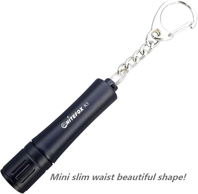 Bright Keychain flashlight K1,high bright 150 lumens,as small flashlight lantern camp lamp light,waterproof torch for EDC,reading,sleep,dog walking,camping,hiking (2 PCS black white)