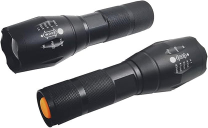 LED Flashlight Bright Tactical Flashlight Zoomable 5 Modes for Emergency Camping Outdoor Use
