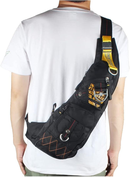 Nylon Sling Chest Bag Daypack Bicycle Travel Gym Backpack