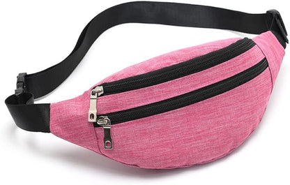 Fanny Packs for Women Men, Fashion Waist Pack Crossbody Bags Belt Bag with Adjustable Strap for Running Hiking Travel.
